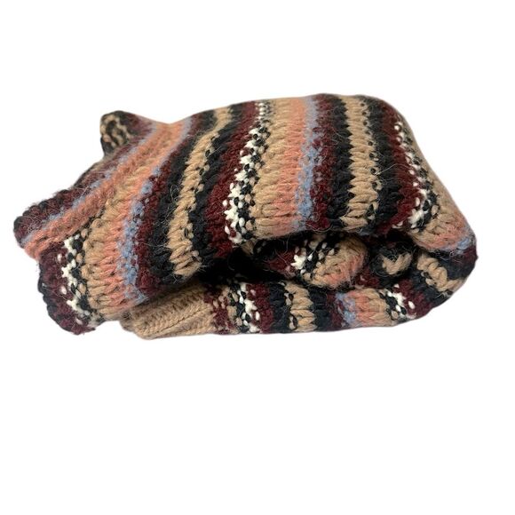 Anthropologie Elsamanda Striped Alpaca Wool Blend Chunky Knit Sweater Made Italy - Picture 8 of 13